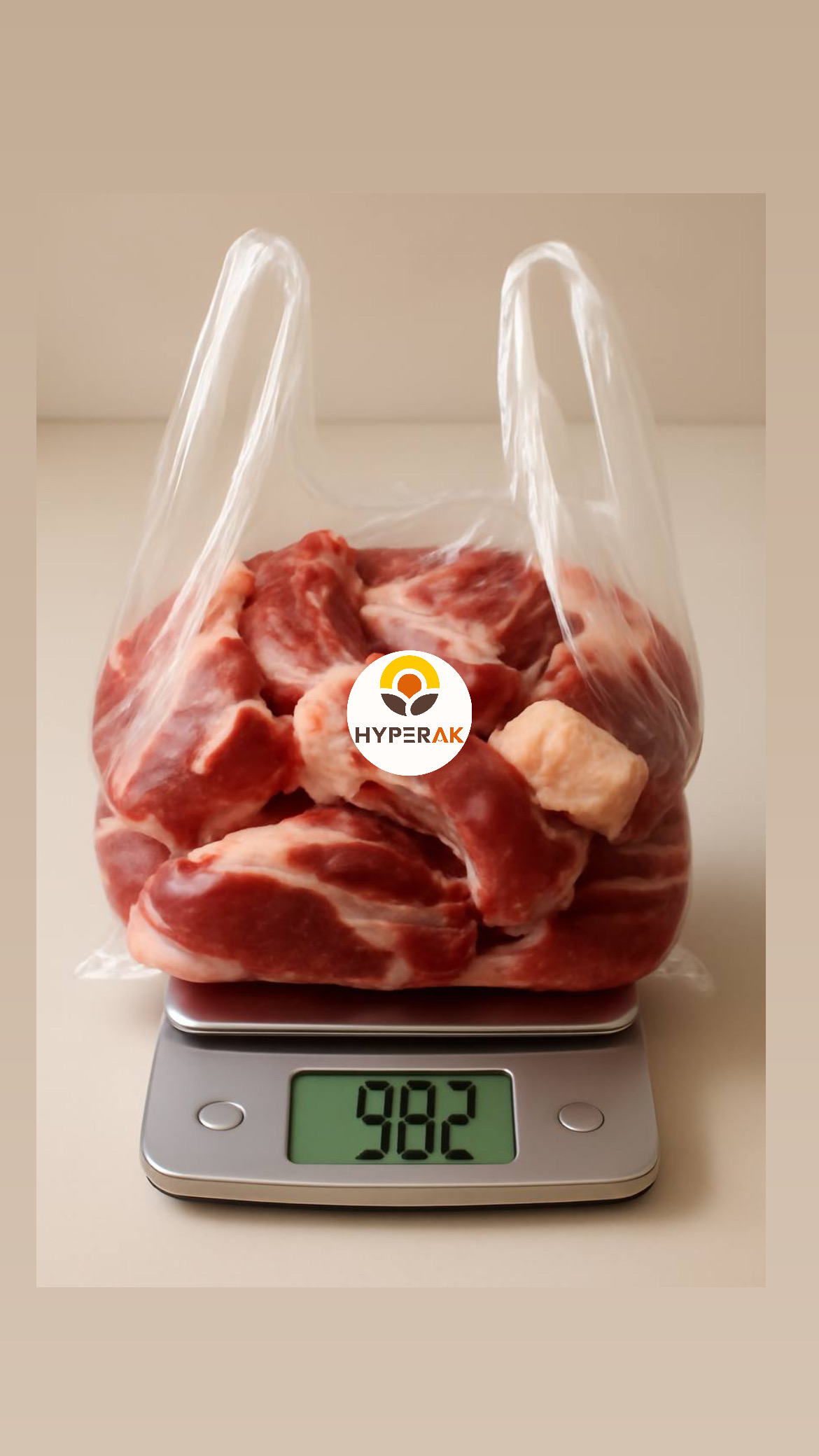 گوشت گوسفندی شقه کش با دنبه